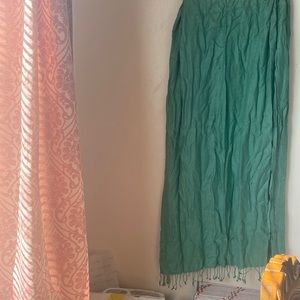 Beautiful women green scarf